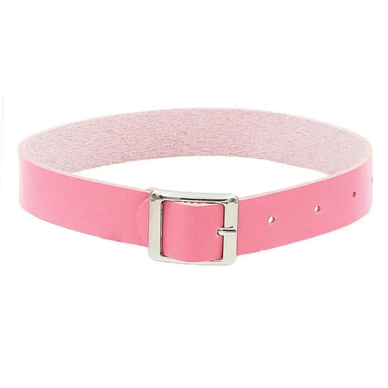 Playful Pink Chain Gothic Choker - Pastel Goth Punk Collar for Rave & Cosplay - View 2